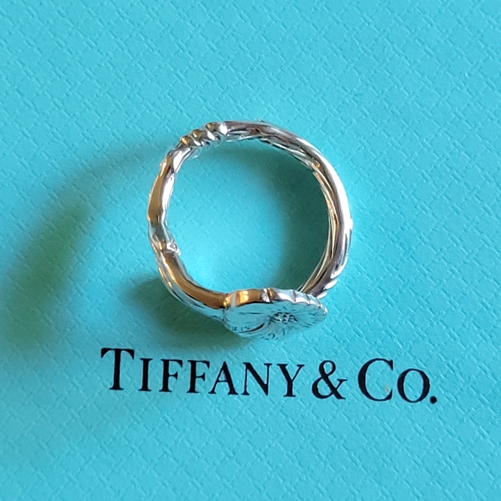1885 Tiffany & Company Morning Glory Spoon Ring in Sterling Silver #53 - Picture 9 of 13